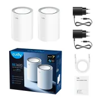 CUDY M3600(2-Pack) kétsávos BE3600 WIFI 7, Gigabit, fehér Mesh Router (2db-os szett) #4