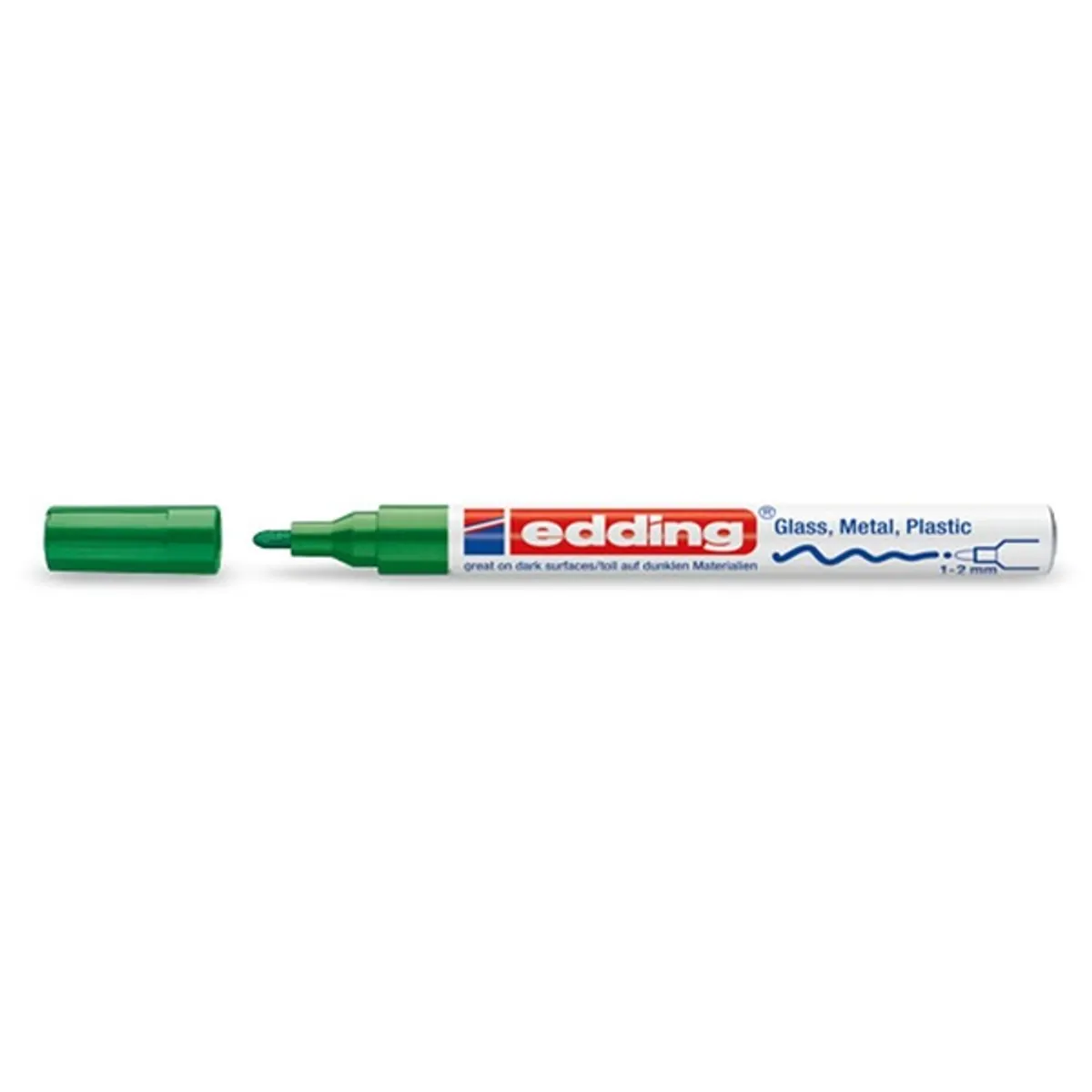 Edding 751 1-2mm zöld lakkmarker #1