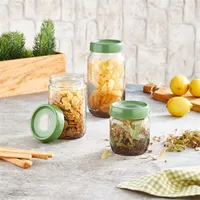 IRIS C-00421 Rainbow zöld üveg tároló 425ml #2