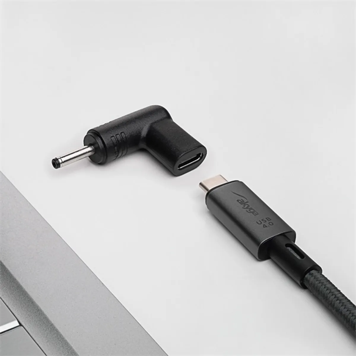 Akyga USB Type-C / 3,0 x 1,0 mm laptop adapter #3