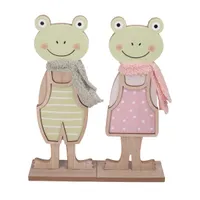 IRIS dekor fa béka fiú/lány 2 szortiment 12x6x29cm