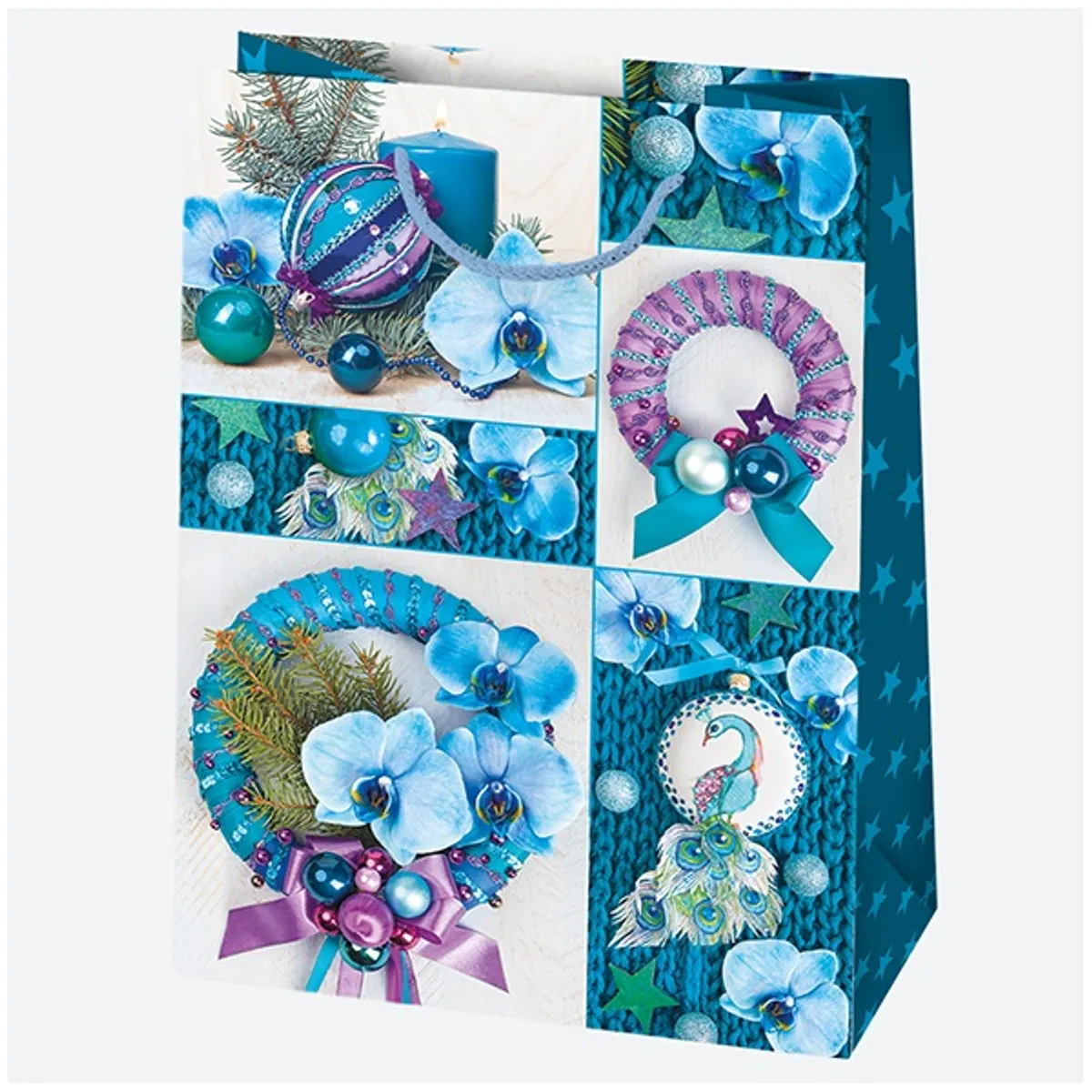 IRIS Karácsonyi ajándéktasak, 405x560x250 mm, különböző színekben és mintával #5