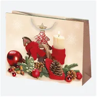 IRIS Karácsonyi ajándéktasak, 300x230x100 mm, különböző színekben és mintával #8