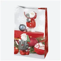 IRIS Karácsonyi ajándéktasak, 100x160x60 mm, különböző mintákkal fotókkal #6