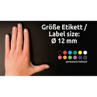 Avery 3142 12mm 270db-os kék jelölőpont #3