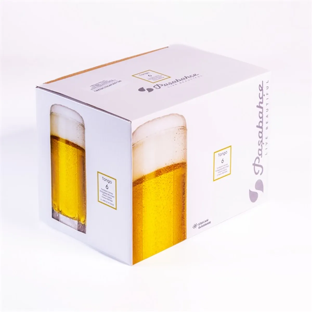 PASABAHCE Tango Beer 440ml sörös pohár szett 6 darabos 42949 #2