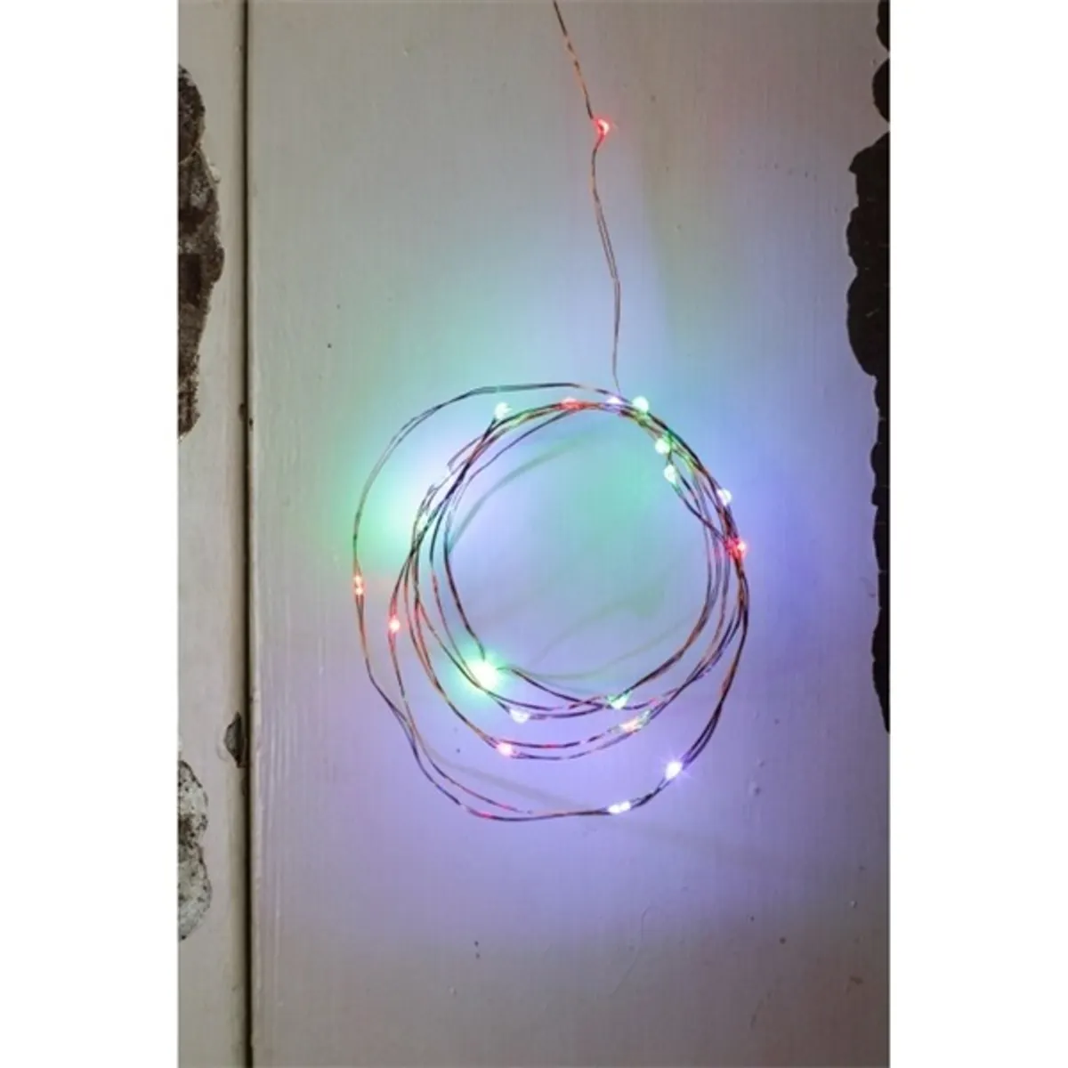 Kikkerland huzal jellegű réz/piros/zöld/kék fényfüzér #1