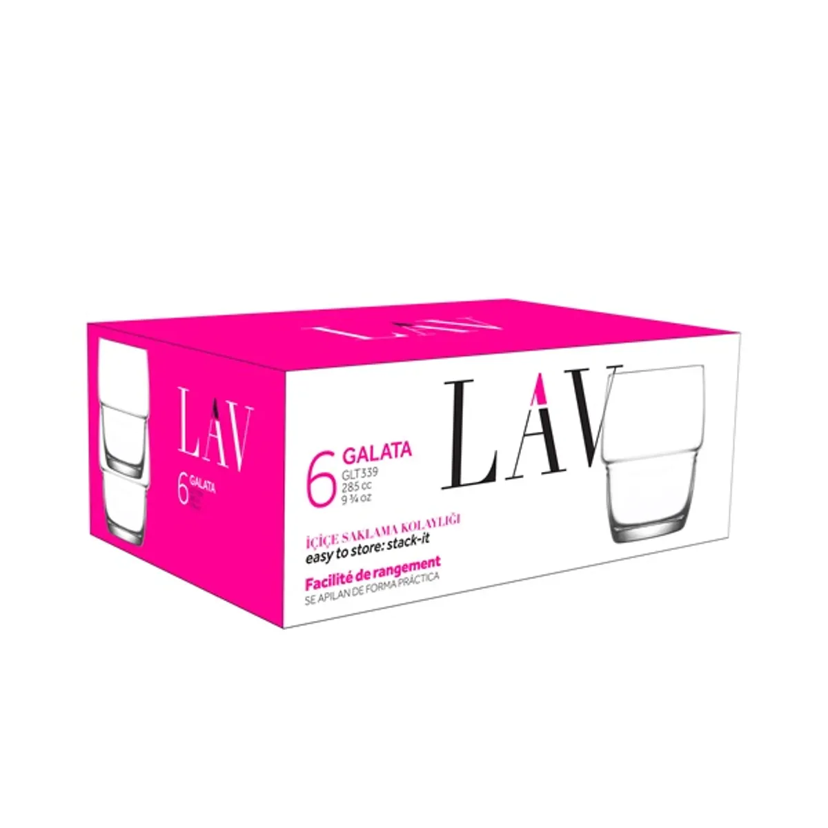 LAV Galata Whisky 285ml whiskys pohár szett 6 darabos LV-GLT339F #1