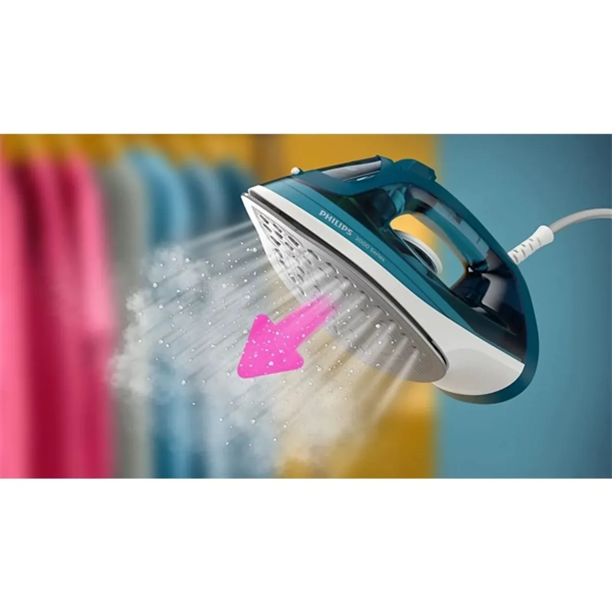 Philips DST2030/90 2000 Series mély benzinkék gőzölős vasaló #3