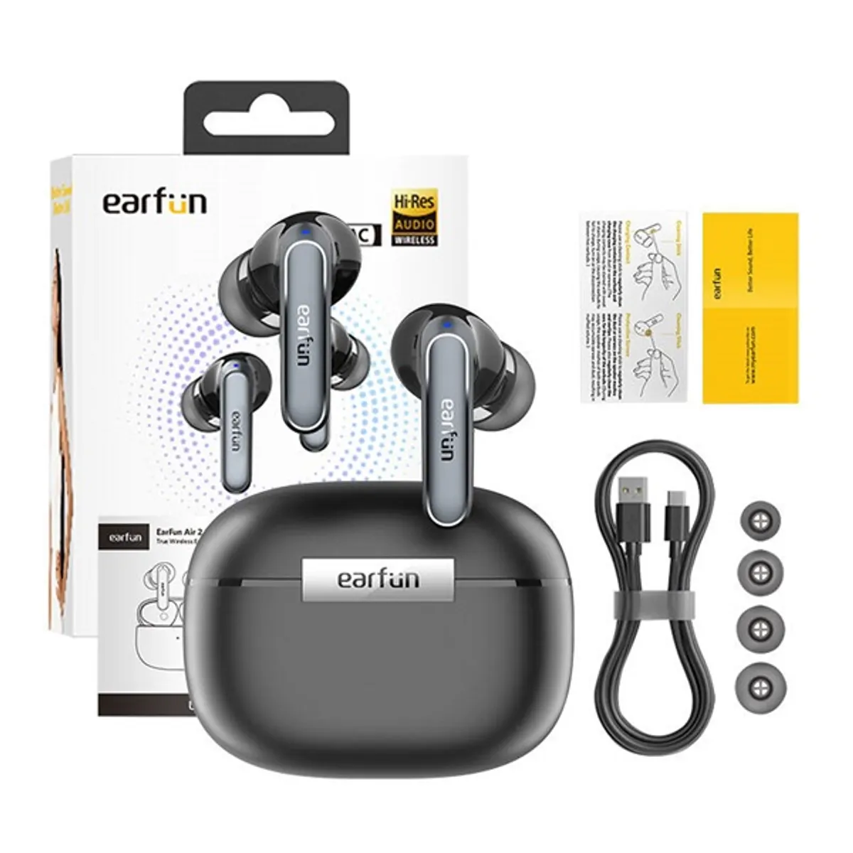 EarFun Air2 True Wireless Bluteooth fekete fülhallgató #2