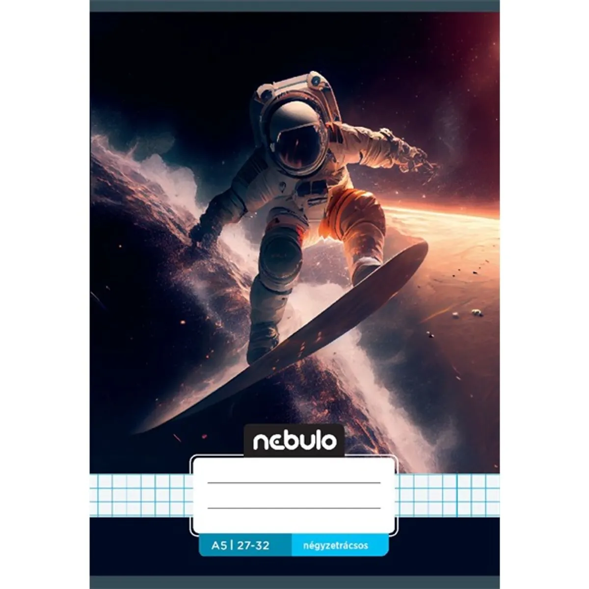 Nebulo Vagány minták A5 27-32 tűzött kockás füzet #7