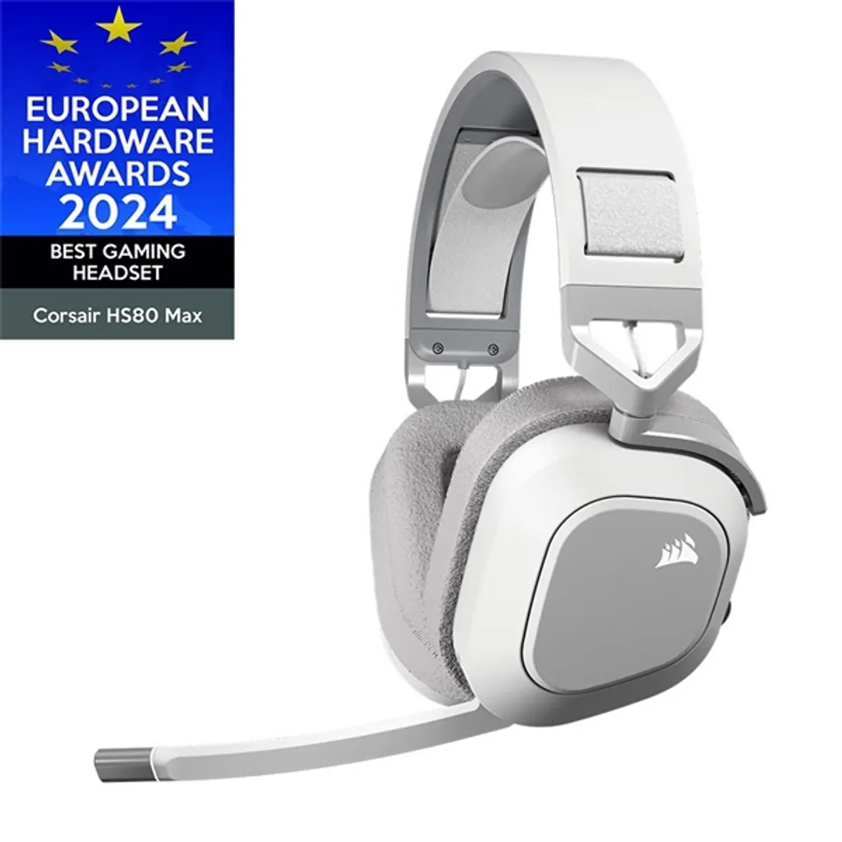 Corsair HS80 MAX RGB Dolby Atmos fehér vezeték nélküli gamer headset #1