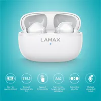 LAMAX Clips1 Play True Wireless Bluetooth fehér fülhallgató #7