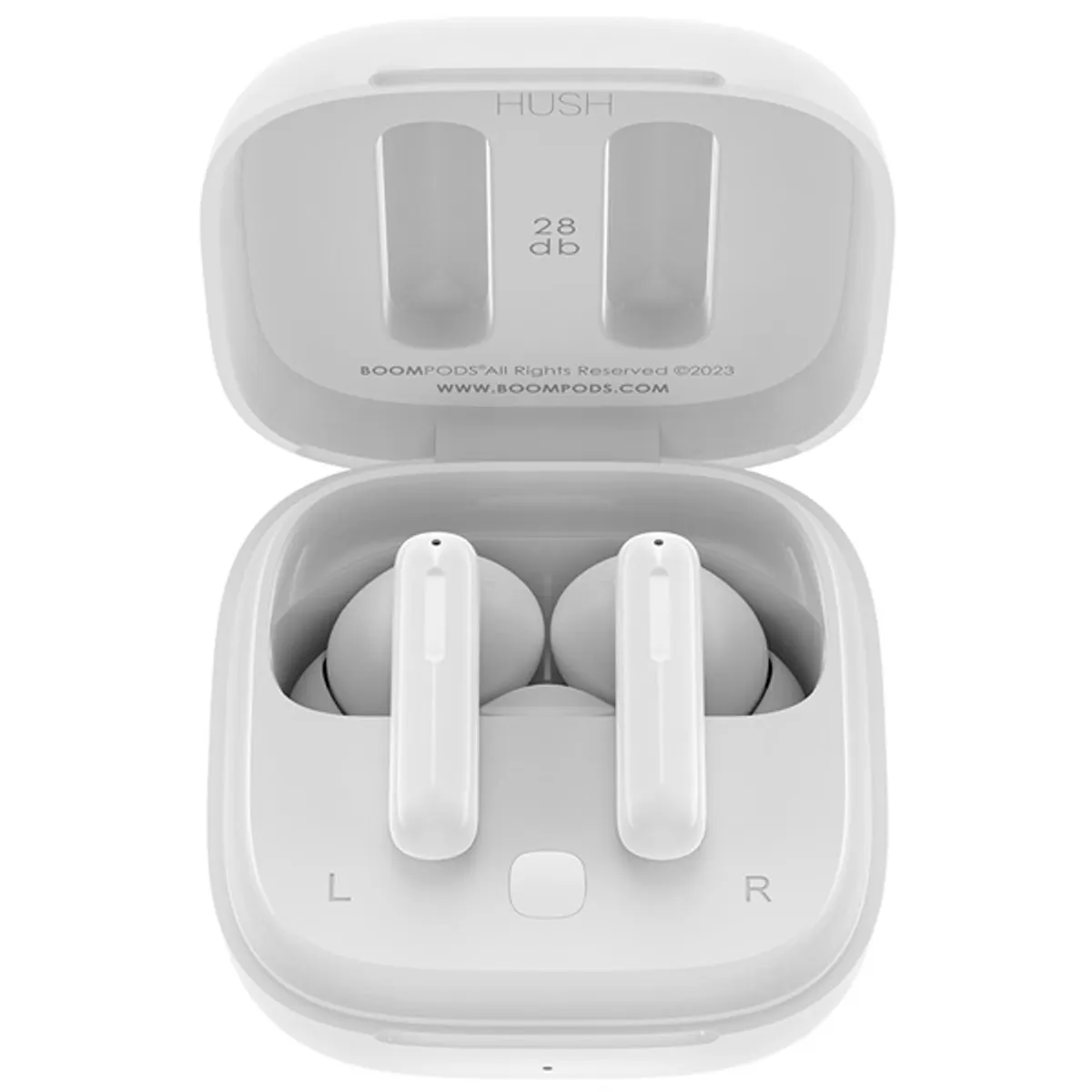 Boompods Bassline Hush aktív zajszűrős True Wireless Bluetooth fehér fülhallgató #1
