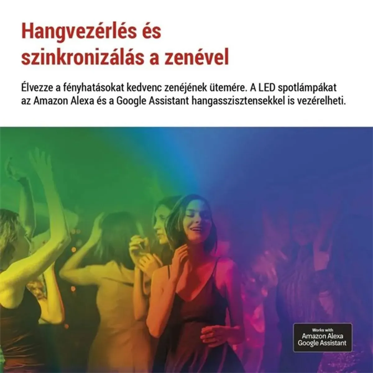 Emos GoSmart 255 cm-es lánc, 12 rész, 7 W, RGBIC+CCT, dimmelhető, WiFi LED reflektor #6