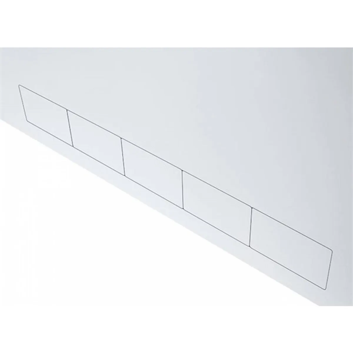 Stalflex CR19-2U-130-W 19" 2U 130 mm mély fehér fém ajtós fém szekrény #8