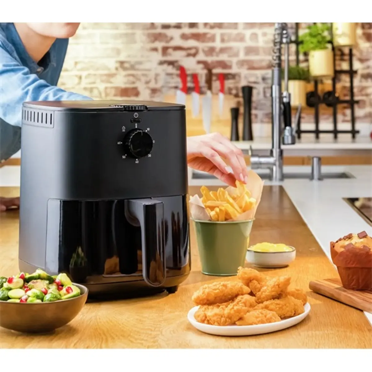 Tefal EY130815 Easy Fry Essential fekete 3,5 L forrólevegős sütő #5