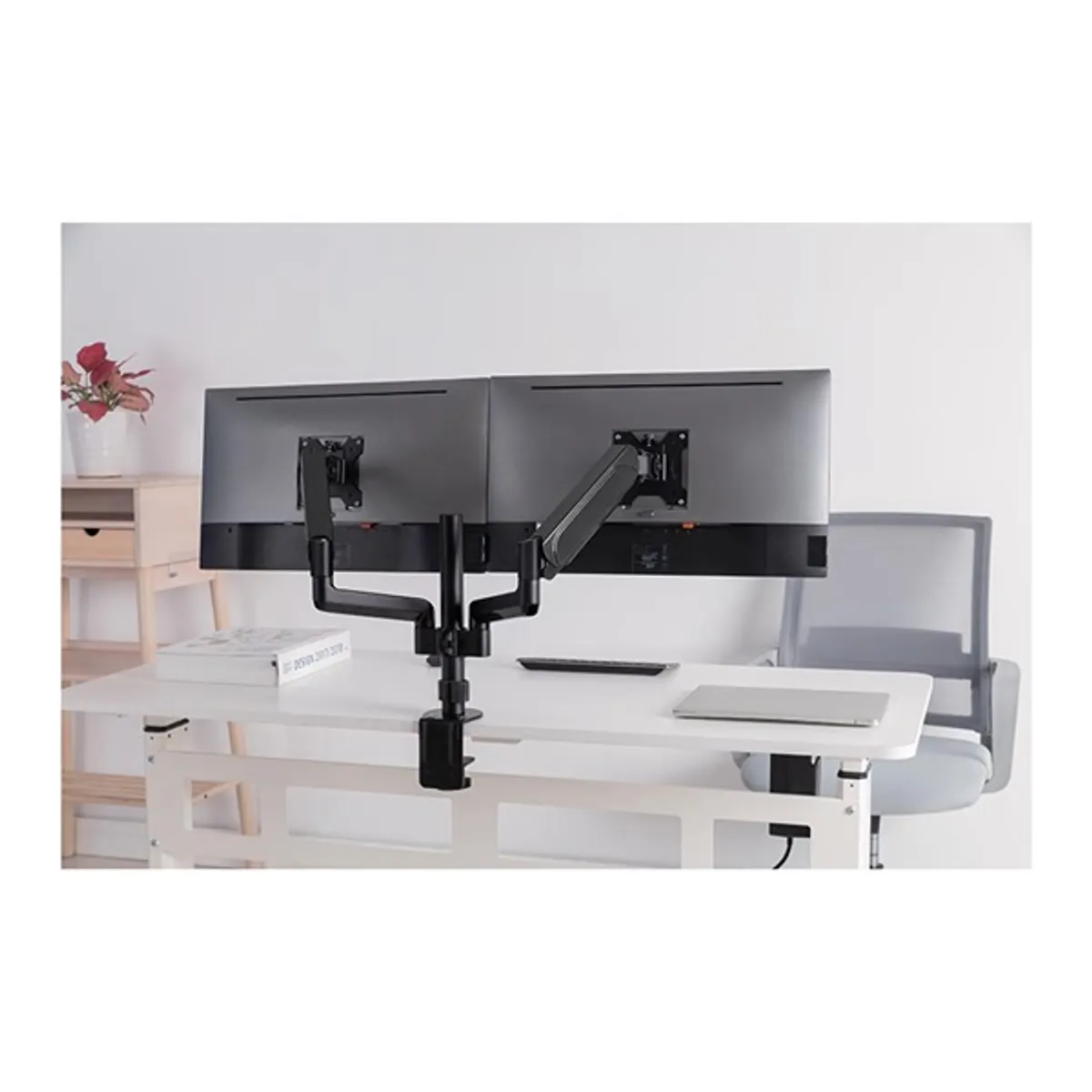 Stell SOS 2122 17"-32" kétkaros asztali monitor tartó konzol #8