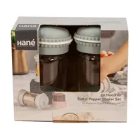 IRIS Macaron Salt&Pepper üveg fűszerszóró szett 2*105ml, rószaszín, fehér, szürke vagy kék színű HN-1139 #5