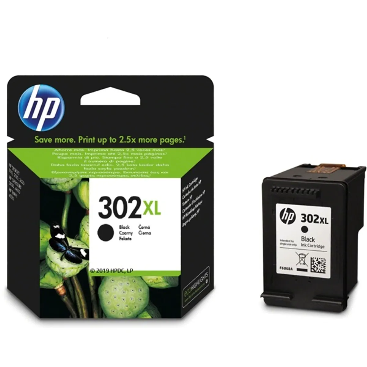 HP F6U68AE (302XL) fekete tintapatron #2