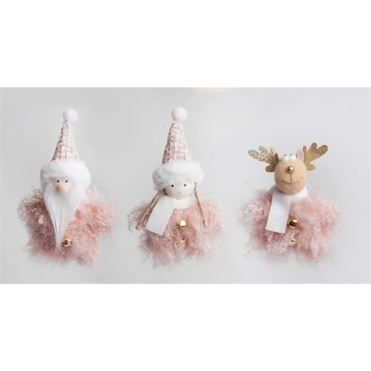 Iris textil akasztós figura 14cm rózsaszin #1