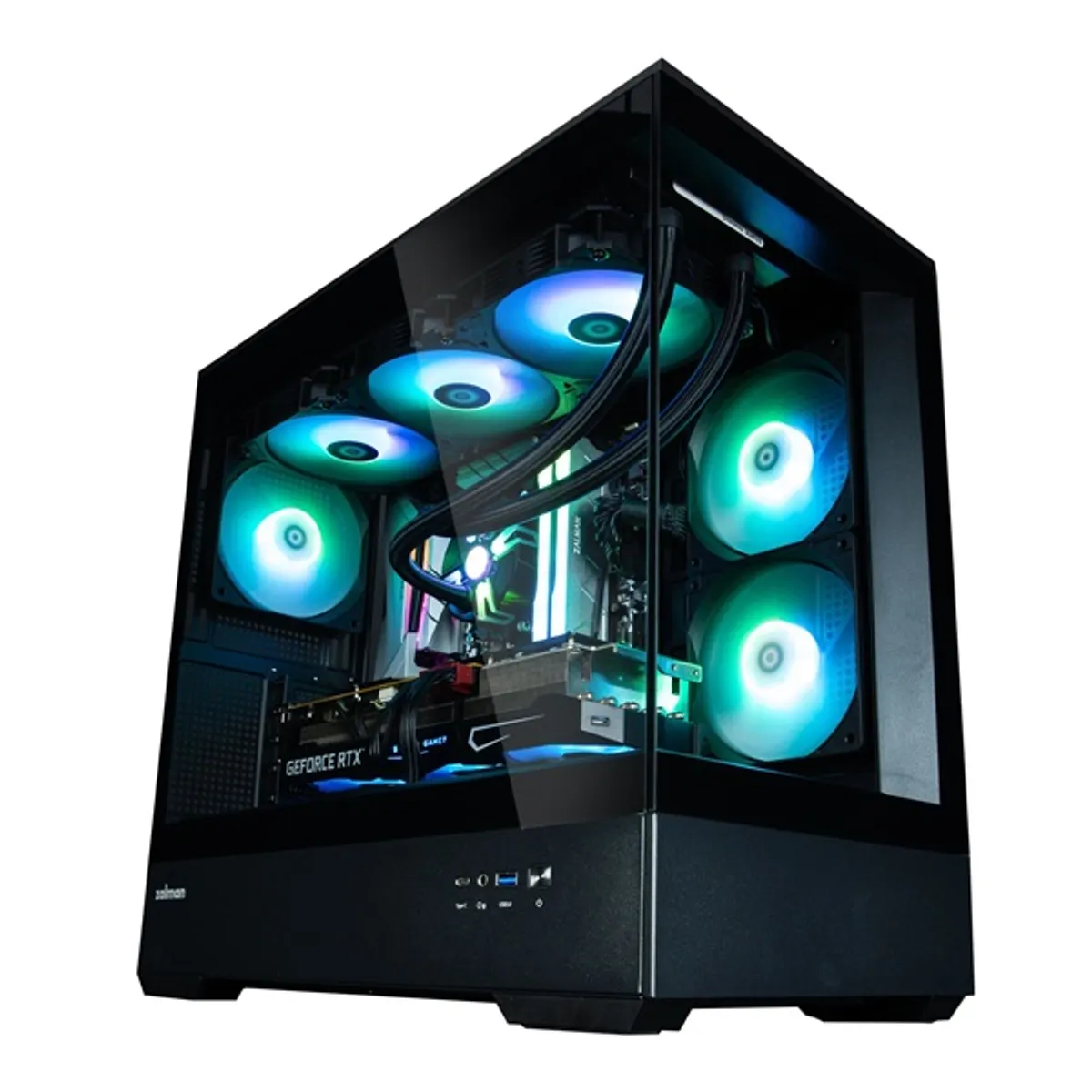 Zalman P30 fekete (táp nélküli) ablakos mATX ház #5