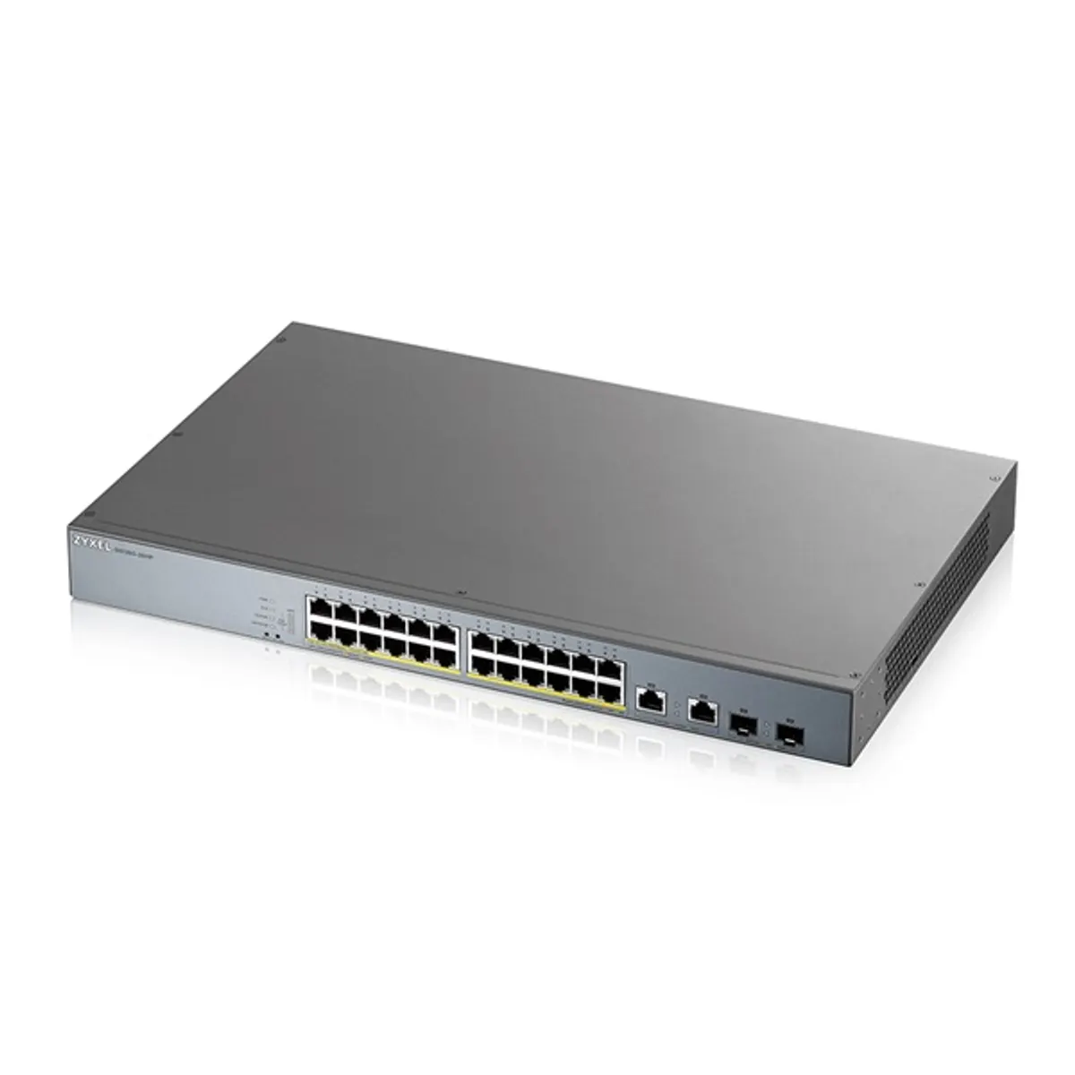 ZyXEL GS1350-26HP 24x GbE LAN PoE (375W) 2x GbE RJ45/SFP Combo port smart menedzselhető CCTV PoE switch #1