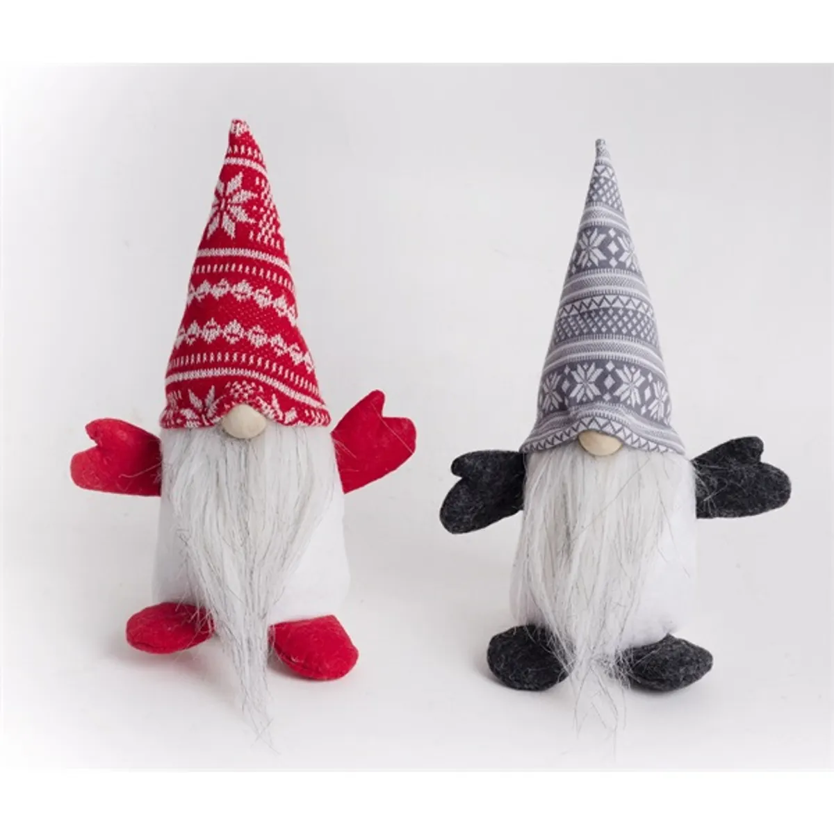 IRIS textil orrszakál piros/szürke 20 cm #1