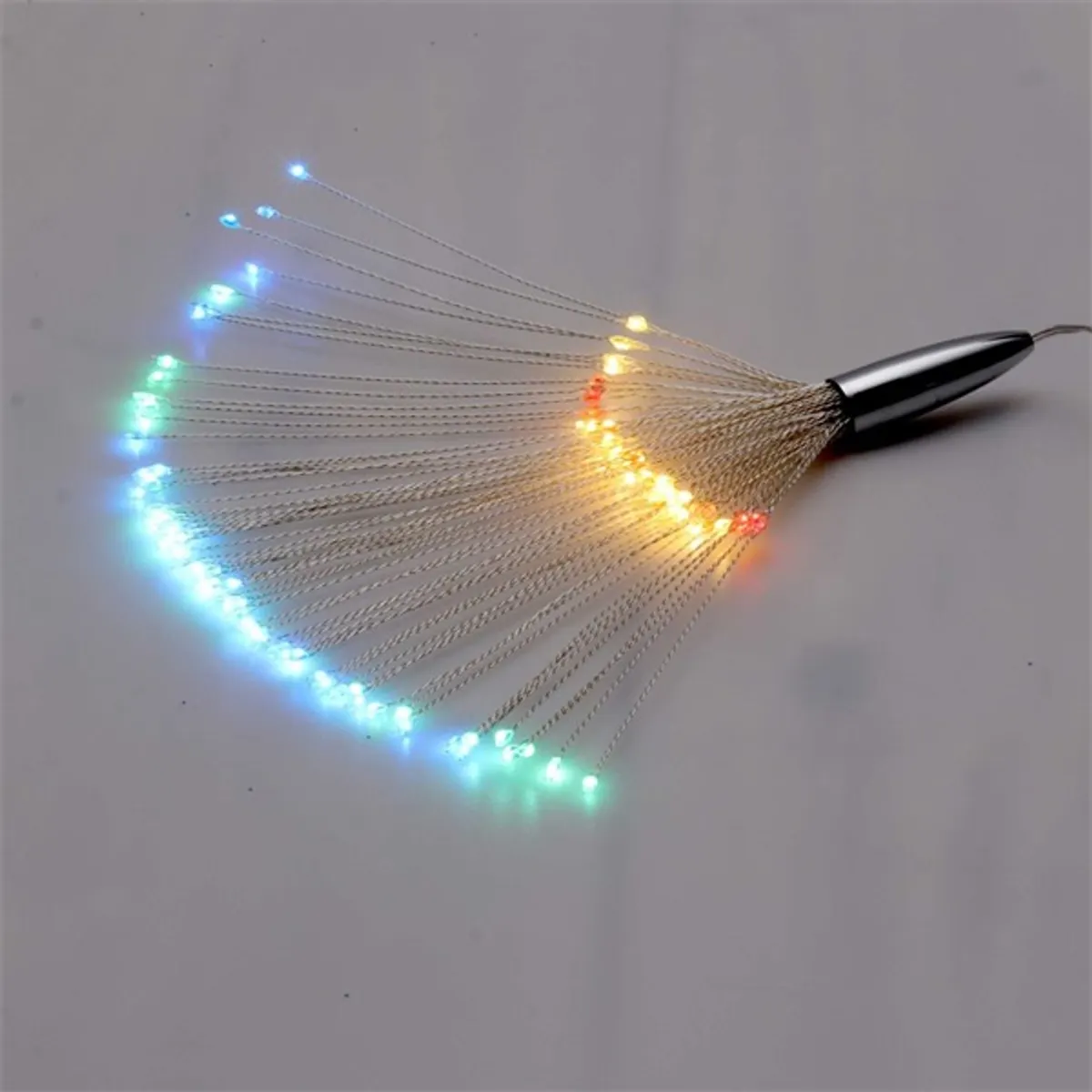 Tűzijáték stílusú 8 programos/távirányítós/több színű/120db LED-es/2xAA elemes fényfüzér, fénydekoráció #1