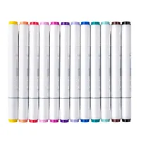 Jolly Airbrush Textile 12 darabos kétvégű színes textilmarker utántöltő készlet #2