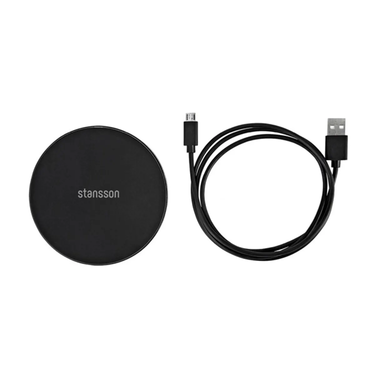 Stansson CH-600-BL univerzális fekete vezeték nélküli gyorstöltő #1