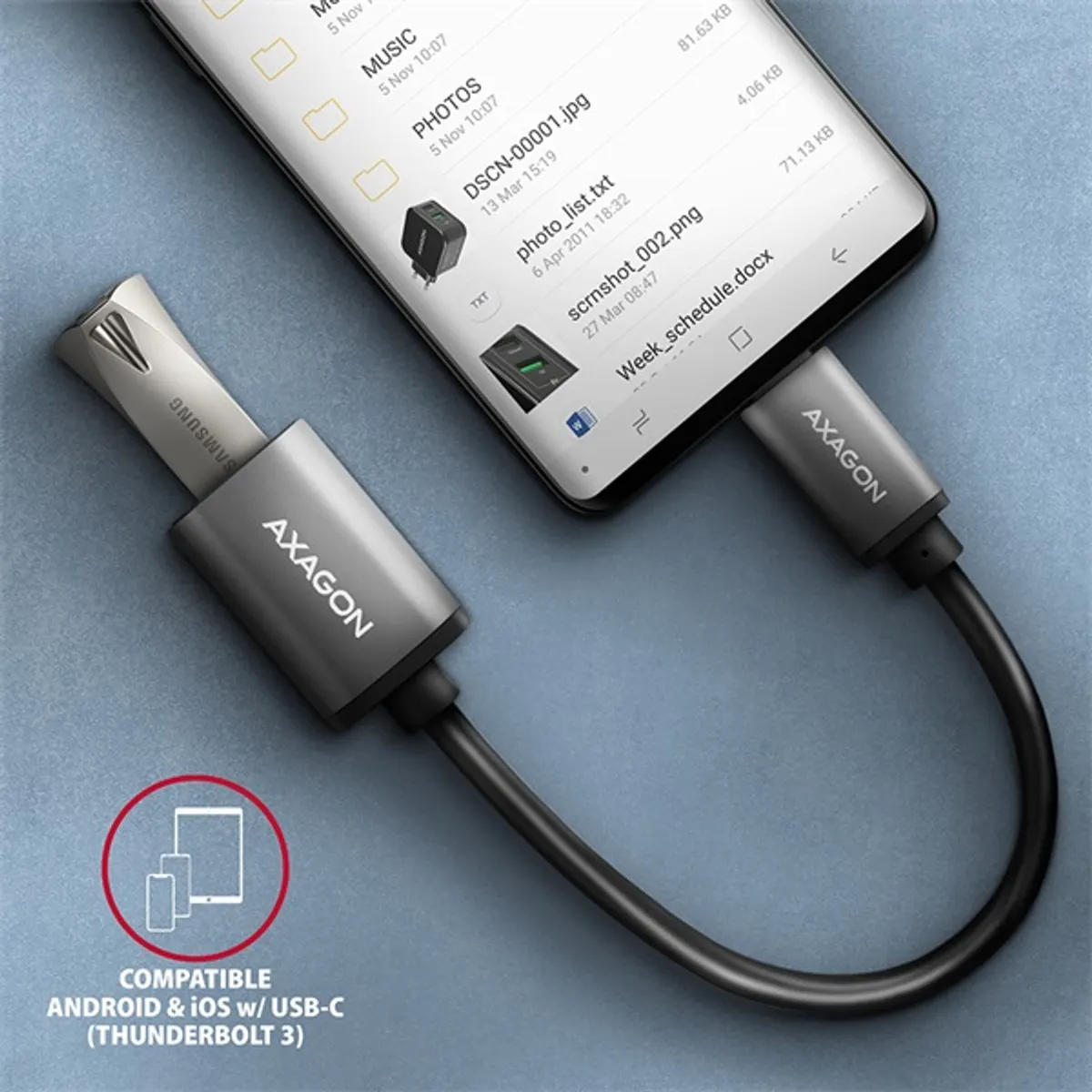 Axagon RUCM-AFAC USB-C - USB A adapter #6