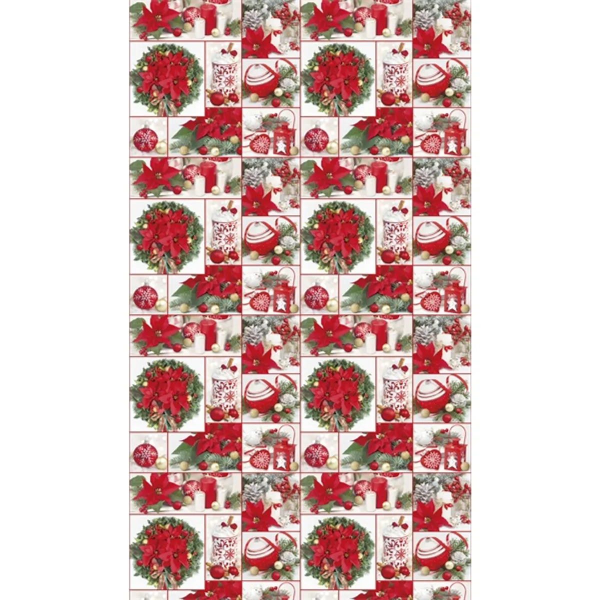 IRIS Karácsonyi tekercses csomagolópapír,  200x70cm, különböző mintákkal, 60g/m2 #2