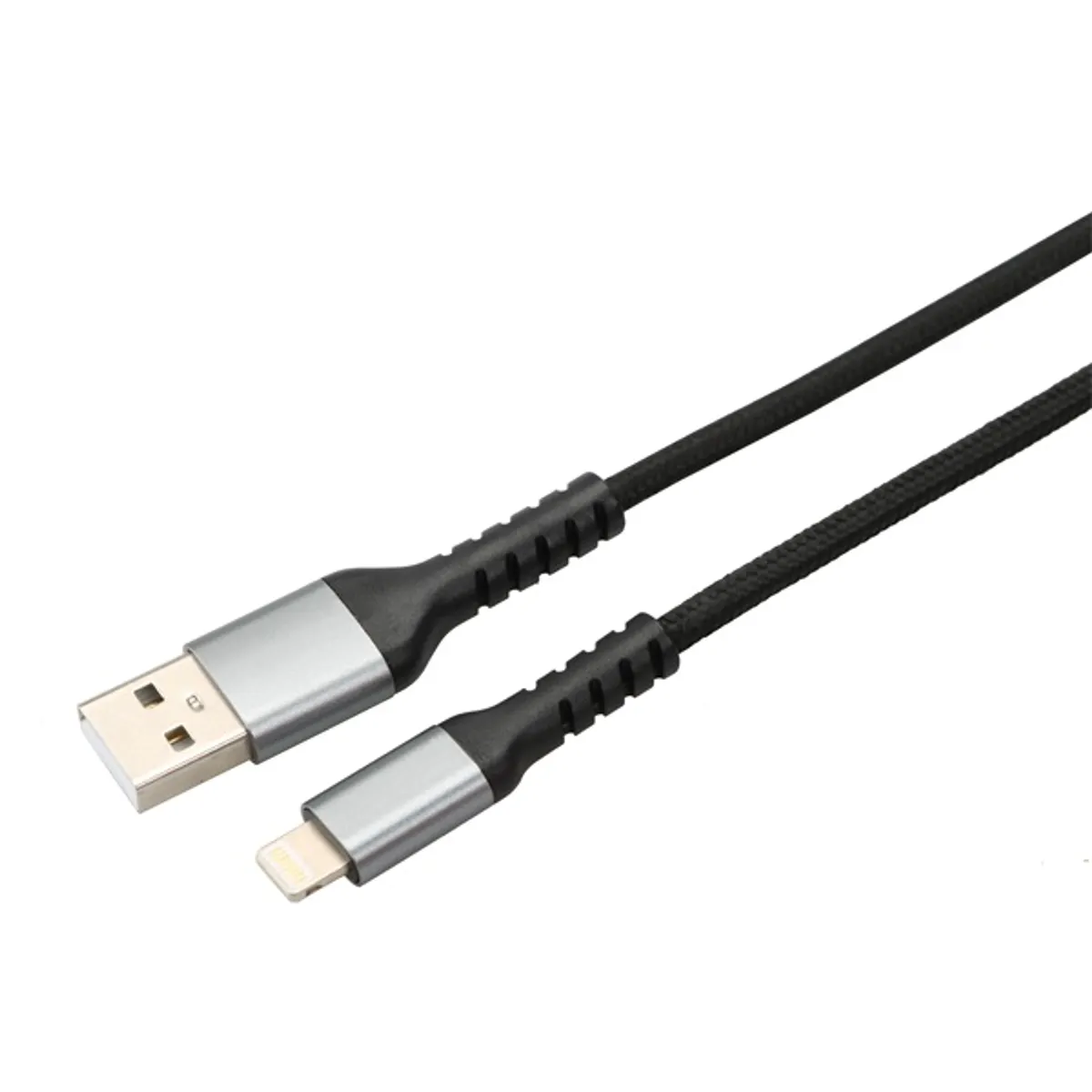 AVAX CB401G STEELY 1,5m 20W USB A-Lightning gyorstöltő sodorszálas acélszürke adat- és töltőkábel #2