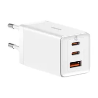 Baseus CCGP120202 GaN5 Pro 65W 2xUSB C/USB fehér töltő #1