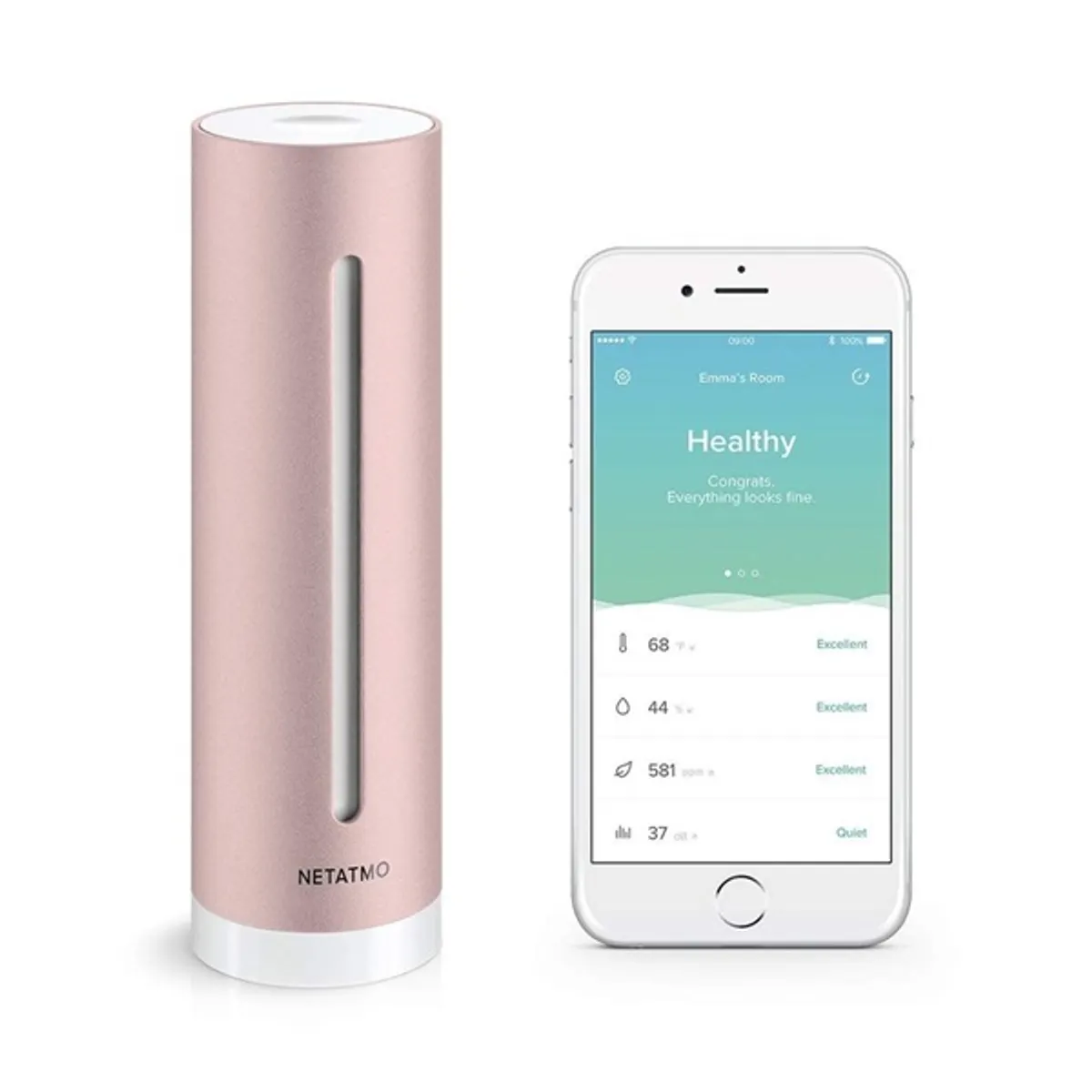 Netatmo Healthy Home Coach okos hőmérséklet, zaj és páratartalom megfigyelő állomás #1