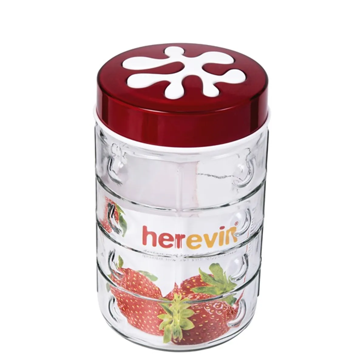 IRIS üveg fűszertartó négyzetes mintával 1.350ml, piros, lila vagy zöld színű 135902-000 #1