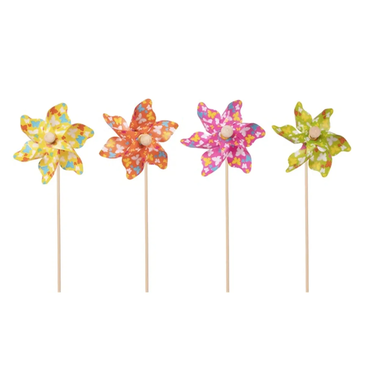 IRIS dekor műanyag szélforgó lepkés 4 szortiment 14x31cm #1