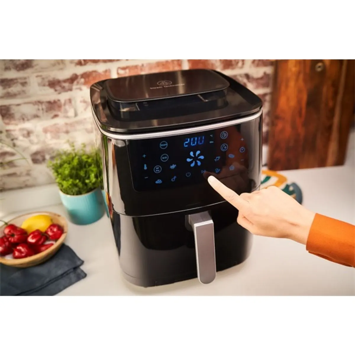 Tefal FW201815 3 az 1-ben fekete 5,6 L forrólevegős sütő #6