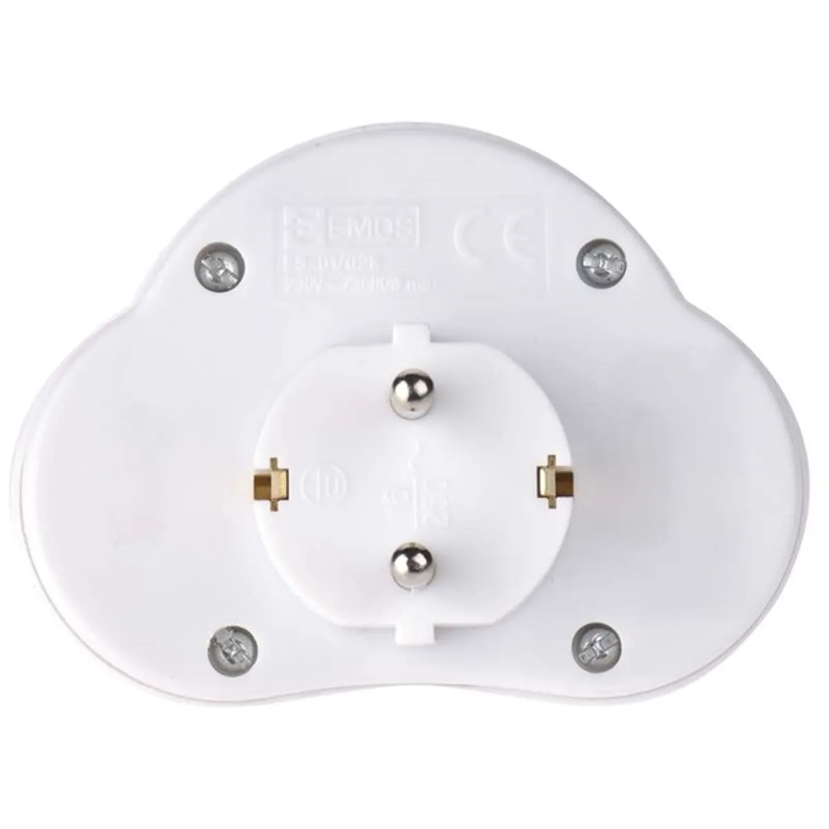 Emos P0063 2 aljzat 230V 16A kapcsolós földelt fali elosztó #3
