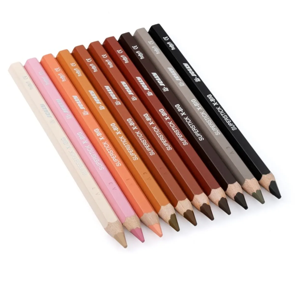 Jolly X-Big Skin Tones extra vastag 10 darabos színesceruza készlet #4