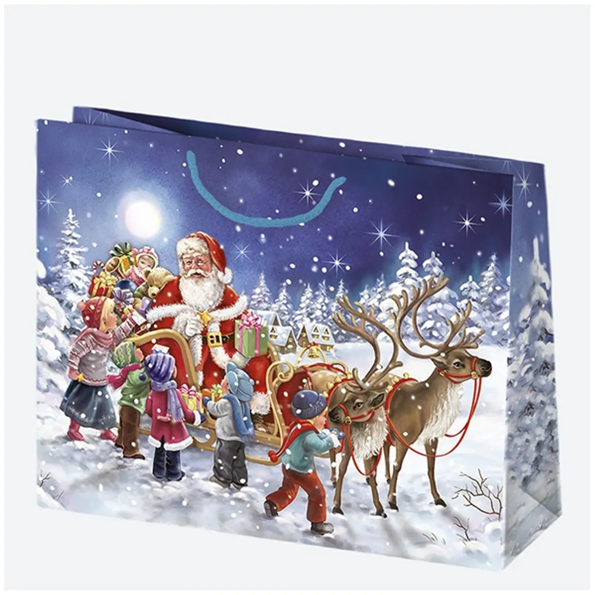 IRIS Karácsonyi ajándéktasak, 380x290x100 mm, különböző színekben és mintával #8