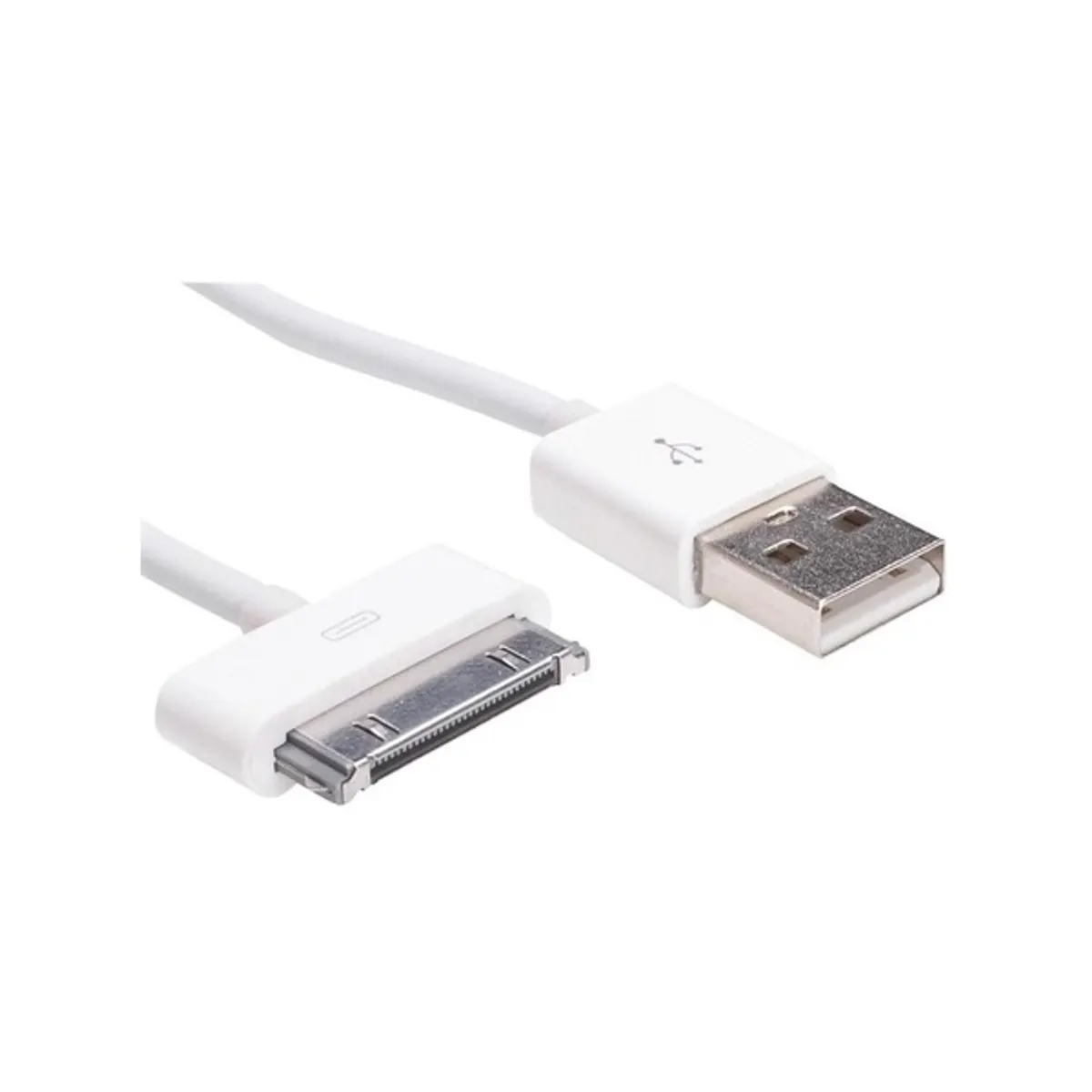 Akyga Apple 30pin -> USB 2.0 A M/M adatkábel 1m fehér #1
