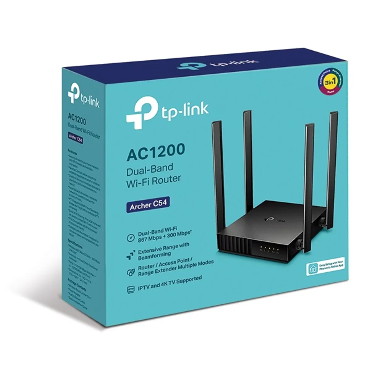 TP-Link Archer C54 AC1200 4xFE LAN 1xFE WAN port Dual-Band Vezeték nélküli Router #4