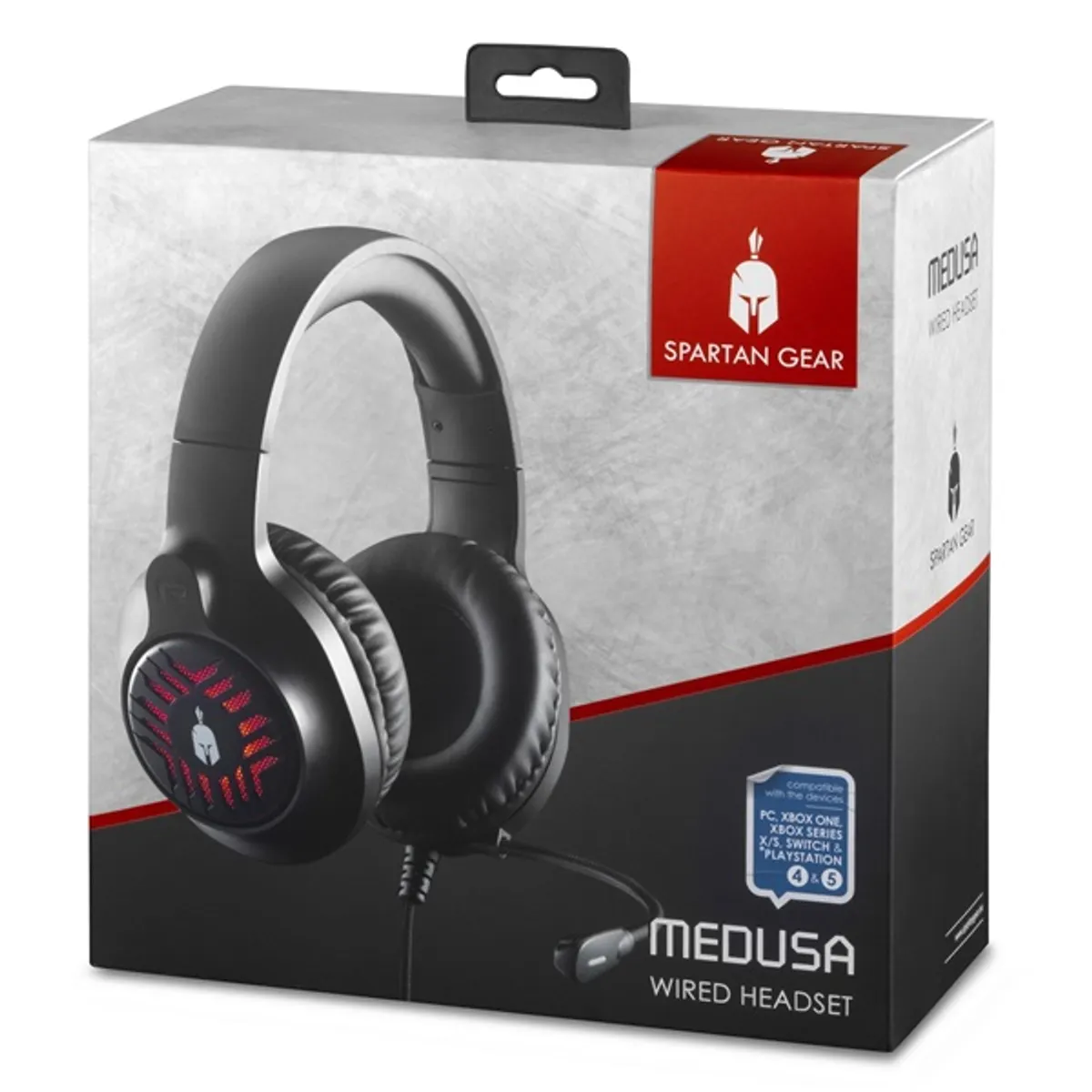 Spartan Gear 2807581 Medusa Wired fekete headset #3