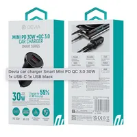 Devia ST385360 Smart Mini PD 30W+QC 3.0 USB+Type-C szivargyújtó töltő adapater #10