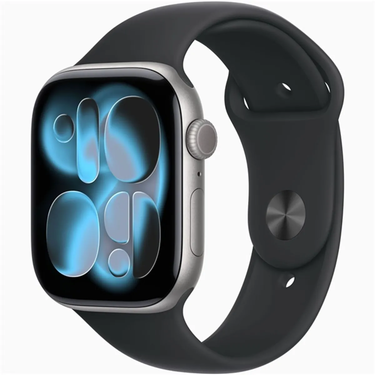 Apple Watch S11 GPS-es (46mm) asztroszürke alumínium tok, fekete M/L sportszíjas okosóra #1