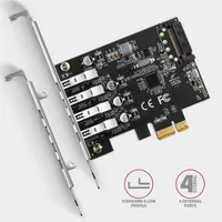 Axagon PCEU-43RS 4db USB 3.2 gen1 portos PCI-Express kártya #3