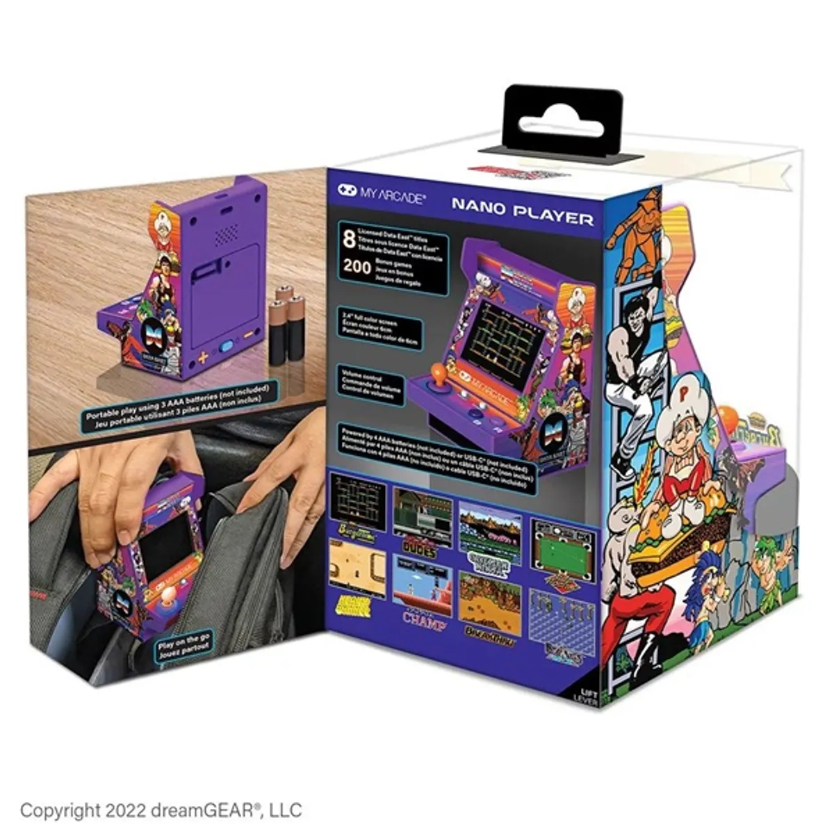 My Arcade DGUNL-4118 Data East 100+ Pico Player Retro Arcade 3.7" hordozható kézikonzol #2