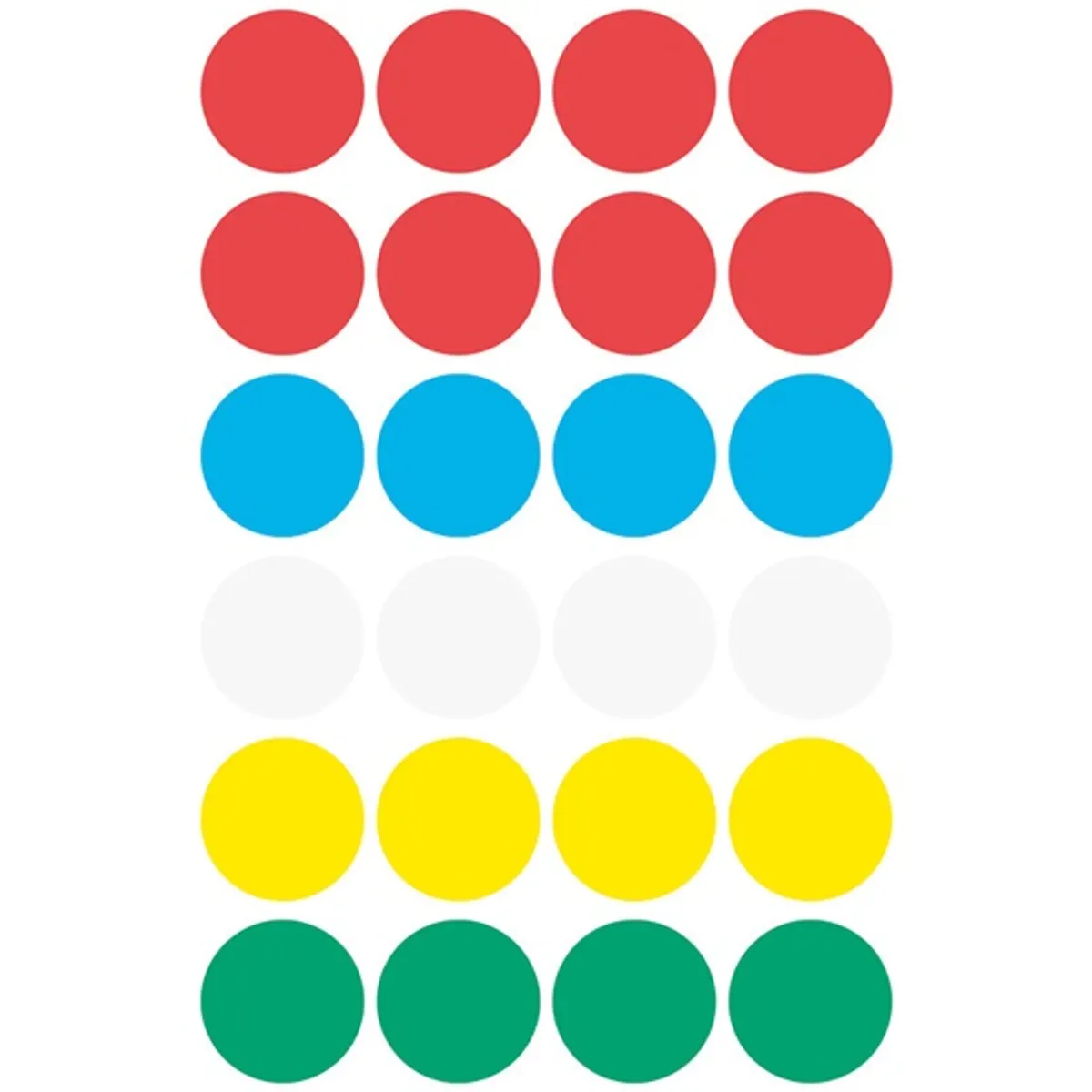 Avery 3089 18mm öntapadó vegyes színű jelölőpont #2